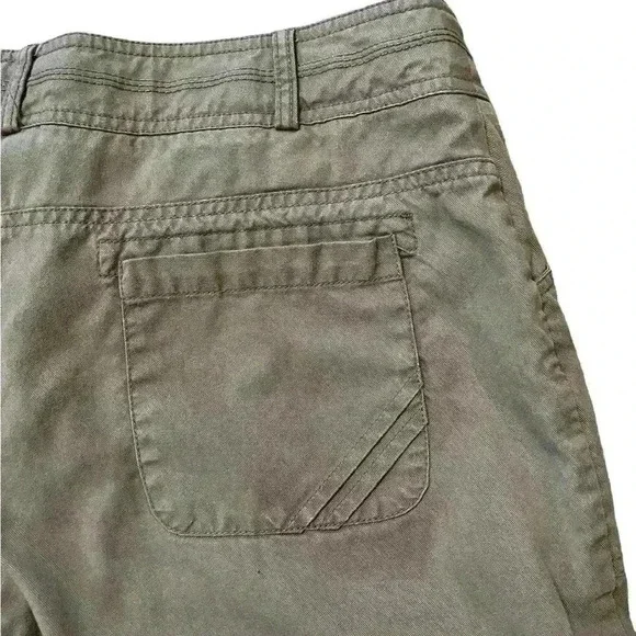 Sahalie Women’s Size 14 Cropped Light Brown Pants - Picture 5 of 7